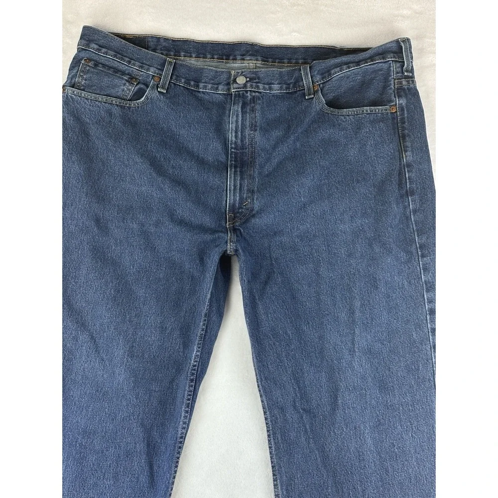 Levi's Jeans Men's 550 Blue Denim Straight Leg‎ Jeans Size 46x32